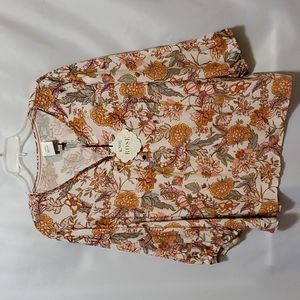 Knox Rose Plus Size Woman's Long Sleeve Blouse